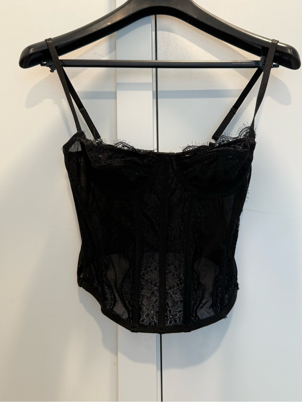 Amazon Black Lace Bustier Corset Top